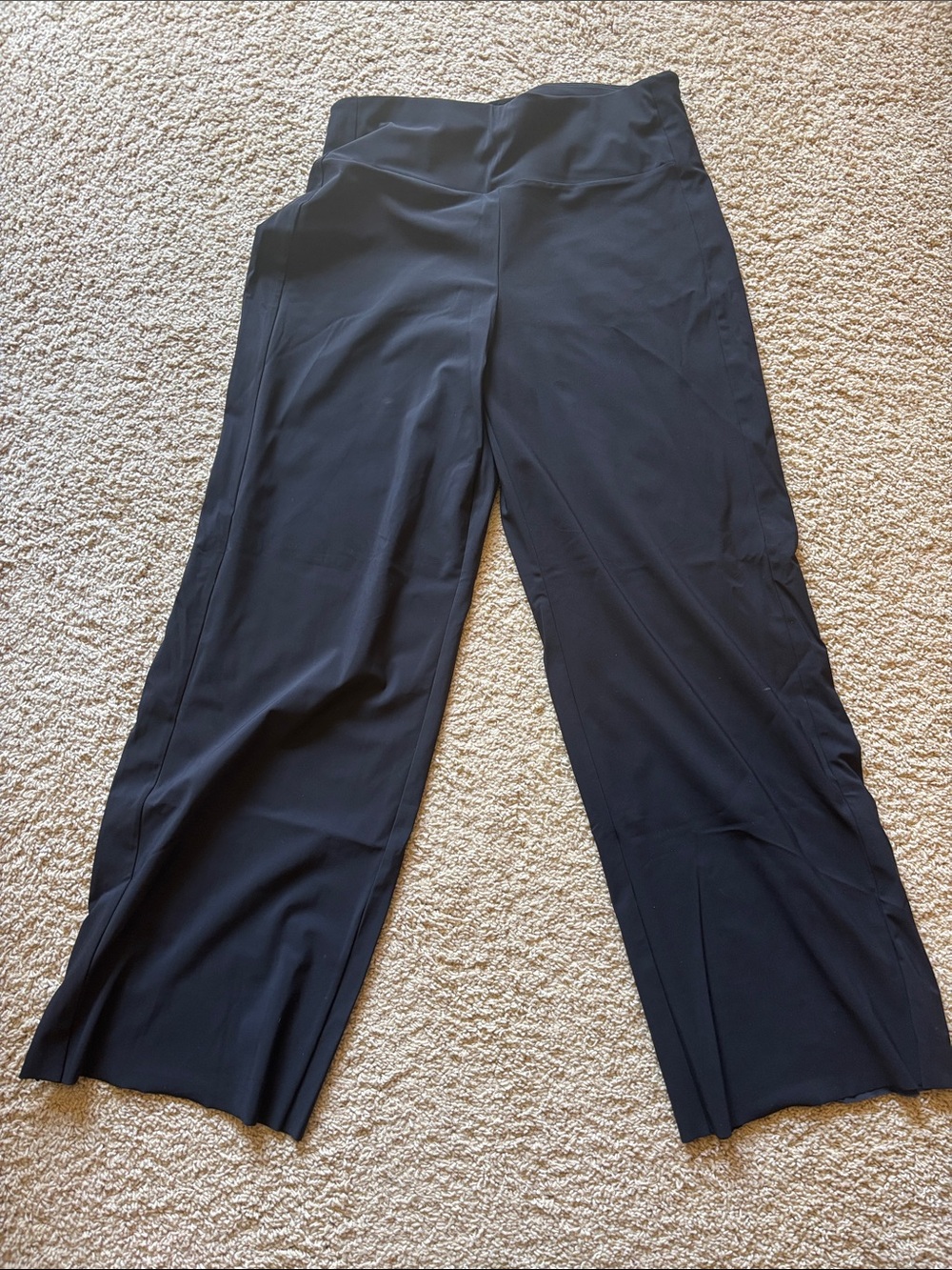 Athleta Black High-Waist Wide Leg Pants